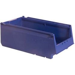 kaiserkraft Regalkasten, aus Recycling-PP, LxBxH 400 x 230 x 150 mm, blau, VE 14 Stk