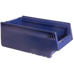 kaiserkraft Regalkasten, aus Recycling-PP, LxBxH 500 x 310 x 200 mm, blau, VE 8 Stk