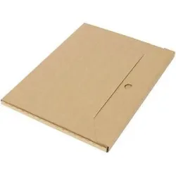 Flach-/Kalender-Pack, 1-wellig, Innen-LxBxH 460 x 360 x 10 mm, braun, ab 200 Stk ratioform