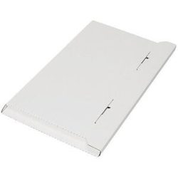 Flach-/Kalender-Pack, 1-wellig, Innen-LxBxH 495 x 325 x 10 mm, weiß, ab 100 Stk ratioform