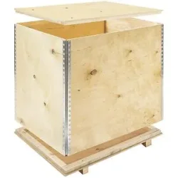 Holzfaltkiste, mit Kufen, Außen-LxBxH 1195 x 755 x 1147 mm ratioform economy