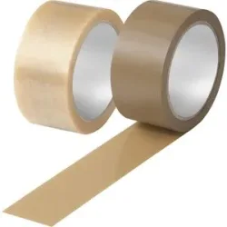 PVC-Packband TOP, Stärke 83 µm, braun, Bandbreite 50 mm, Palette mit VE 1620 Stk ratioform