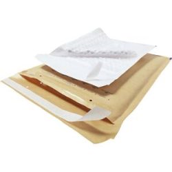 kaiserkraft Versandtasche aroFOL®, Recyclingpapier mit Luftpolsterschutz, Innen-LxB 470 x 345 mm, braun, VE 100 Stk