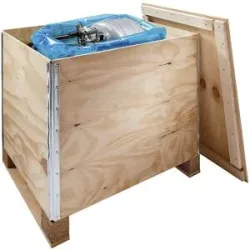 Holzfaltkiste Premium, mit Kufen, Außen-LxBxH 800 x 600 x 720 mm ratioform