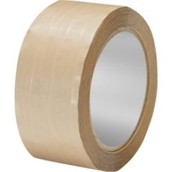 PVC-Packband Das Beste, 55 µm, fadenverstärkt, VE 6 Rollen, braun, Bandbreite 50 mm ratioform