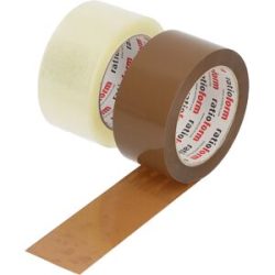 PP-Packband ratioTape, Länge 100 m, VE 6 Rollen, braun, Bandbreite 50 mm, ab 100 VE ratioform flow
