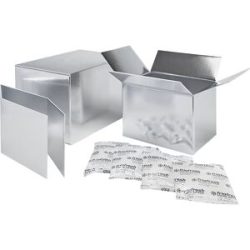 kaiserkraft Thermobox-Set, für 48-h-Kühlversand, Innenmaße 400 x 300 x 250 mm, 8 Kühlkissen, ab 10 Stk