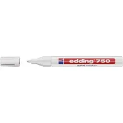 kaiserkraft Lackmarker edding® 750, Strichstärke 2 - 4 mm, VE 10 Stk, weiß, ab 10 VE