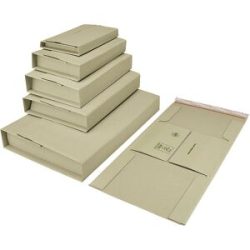 Graspapier-Universalverpackung, grüngrau, LxB 270 x 185 mm, ab 100 Stk ratioform terra