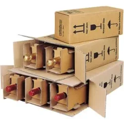Flaschenkarton Post/DHL/UPS, für 0,75 l bis 1 l-Flaschen, VE 20 Stk, Innenmaße 134 x 134 x 321 mm, für 1 Flasche, ab 10 VE ratioform