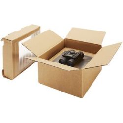 Membranverpackung, braun, Innenmaße 230 x 150 x 110 mm, VE 25 Stk, ab 5 VE ratioform