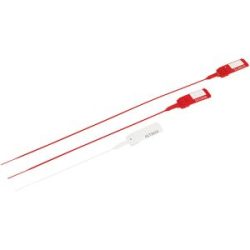 Durchziehplombe, PP, VE 10 Stk, 435 mm, rot, ab 50 VE ratioform