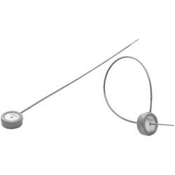 Durchziehplombe mini, Kunststoff, VE 100 Stk, 180 mm, grau, ab 20 VE ratioform
