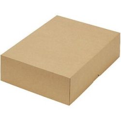 Stülpdeckelkarton, zweiteilig, Innenmaße 302 x 213 x 80 mm, A4, braun, ab 200 Stk ratioform terra