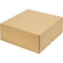 Stülpdeckelkarton, zweiteilig, Innenmaße 330 x 300 x 120 mm, braun, ab 50 Stk ratioform terra