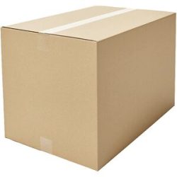 Wellpapp-Faltkarton, Länge 450 - 499 mm, LxBxH 450 x 300 x 100 mm, 1-wellig, VE 10 Stk, ab 2 VE ratioform economy