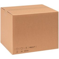 Wellpapp-Faltkarton, CO?-neutral, LxBxH 330 x 270 x 250 mm, 2-wellig, ab 200 Stk ratioform terra