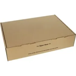 Klappbox mit Sicherheitsverschluss, braun, VE 20 Stk, Innen-LxBxH 430 x 310 x 100 mm ratioform terra