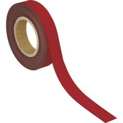 Kennzeichnungsband, magnethaftend, LxB 10000 x 30 mm, VE 2 Stk, rot MAUL