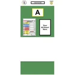 kaiserkraft Regal-Infoboard Einzelmarkierung, Whiteboard, HxB 2000 x 900 mm, grün