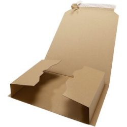 Buchverpackung, braun, LxB 310 x 250 mm, Palette mit VE 2250 Stk ratioform economy