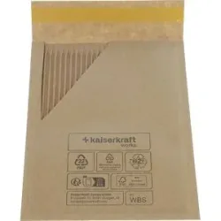 Versandtasche Wavebag? Strong terra, aus Papier, VE 75 Stk, Innen-LxB 150 x 207,5 mm, ab 5 VE ratioform terra