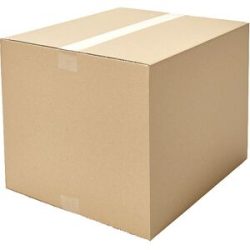 Wellpapp-Faltkarton, Länge 400 - 449 mm, VE 10 Stk, LxBxH 400 x 100 x 100 mm, 1-wellig, ab 50 VE ratioform economy
