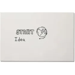 Whiteboard, rahmenlos, Stahl lackiert, weiß, BxHxT 1480 x 980 x 3 mm SMIT VISUAL