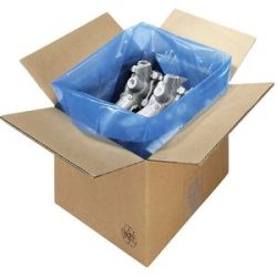 VCI-Korrosionsschutz-Seitenfaltenbeutel, blau, B + Falte x H 1250 + 850 x 1800 mm, VE 40 Stk, ab 5 VE ratioform