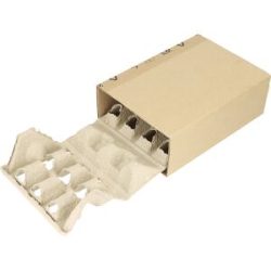 Fixierverpackung L-Box, mit Faserform, Basic, LxBxH 277 x 163 x 80 mm, VE 30 Stk, ab 10 VE ratioform terra