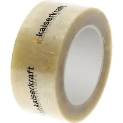 kaiserkraft PET-Paketband, individuell bedruckt, VE 36 Rollen, Druck 3-farbig, transparent, ab 2 VE