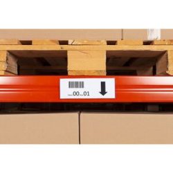 kaiserkraft Etikettenhalter, verlängerte Vorderseite, VE 50 Stk, BxH 210 x 75 mm, selbstklebend
