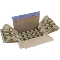 Versandverpackung aus Faserguss, mit Faltboden, Innenmaße 272 x 157 x 70 mm, VE 100 Stk, ab 4 VE ratioform