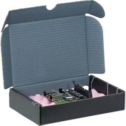 kaiserkraft ESD-CORproTRONIC® Versandbox, Wellpappe, Innenmaße 250 x 191 x 64 mm, ab 10 Stk