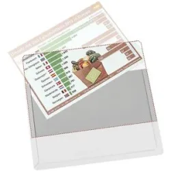 PVC-Zuschnitt, VE 10 Stk, Format A6, transparent EICHNER