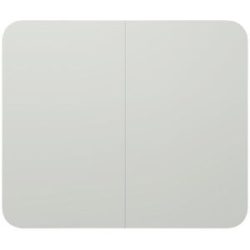 Design-XXL-Whiteboard VisuWall Curve, Stahlblech, emailliert, BxH 2940 x 1980 mm, grau Chameleon