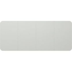 Design-XXL-Whiteboard VisuWall Curve, Stahlblech, emailliert, BxH 4900 x 1980 mm, grau Chameleon