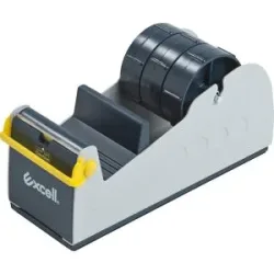 kaiserkraft Tischabroller für Selbstklebeband, stabile Metallausführung, für Bandbreiten bis 75 mm, VE 1 Stk