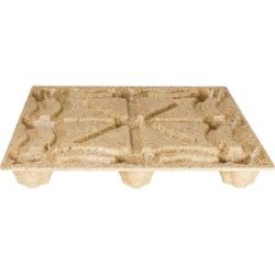 Pressholz-Palette, braun, VE 10 Stück, LxB 1140 x 1140 mm, Traglast 900 kg, VE 10 Stk ratioform terra