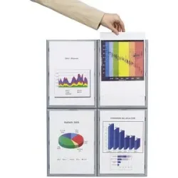 Paperflow Inforahmen A4 Kohle 4 Stück
