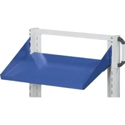 Ablageboden, schräg, Breite 800 mm, Tiefe 250 mm, blau ANKE