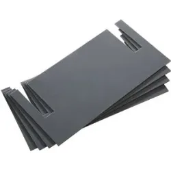 Nivellierplatten, PVC, grau, VE 4 Stk, Stärke 2 mm LISTA