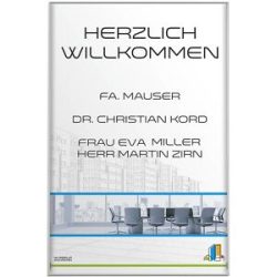kaiserkraft MADRID Silver Line? Wegweiser, DIN A4 hoch, HxB 299,5 x 212,5 mm, Sichtformat, HxB 293 x 206 mm