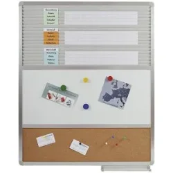 Mehrzwecktafel, universell, Breite 705 mm, Einsteck-, Whiteboard- und Pinnwandtafel EICHNER