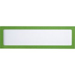 Magnetische Infotasche, für Überschriften, DIN A4 hoch / DIN A5 quer, 225 x 60 mm, Rahmen grün, VE 10 Stk eurokraft basic