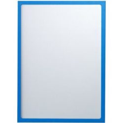 Magnetische Infotasche, DIN A4, BxH 225 x 312 mm, Rahmen blau, VE 30 Stk eurokraft basic