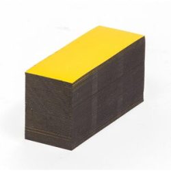 kaiserkraft Magnet-Lagerschilder, gelb, HxB 30 x 80 mm, VE 100 Stk