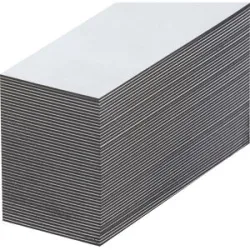 kaiserkraft Magnet-Lagerschilder, weiß, HxB 25 x 80 mm, VE 100 Stk
