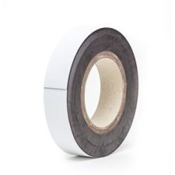 kaiserkraft Magnet-Lagerschilder, Rollenware, weiß, Höhe 40 mm, Rollenlänge 10 m
