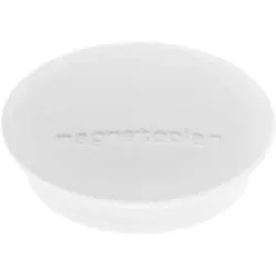 Magnet DISCOFIX JUNIOR, Ø 34 mm, VE 60 Stk, weiß magnetoplan